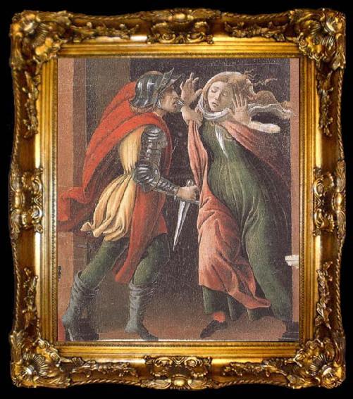 framed  Sandro Botticelli Stories of Lucretia, ta009-2